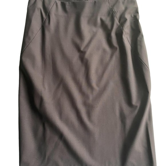 NWT theory black pencil skirt with double slit sz 8 - Picture 1 of 4